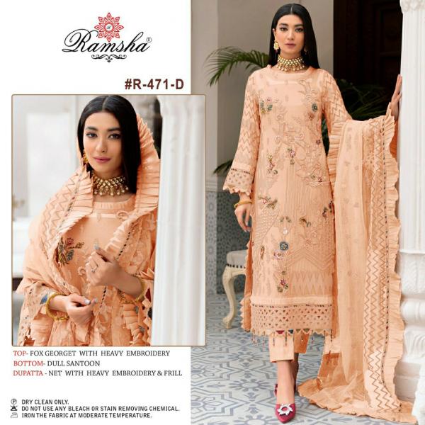 Ramsha R 471 Nx Georgette Designer Exclusive Pakistani Salwar Suit